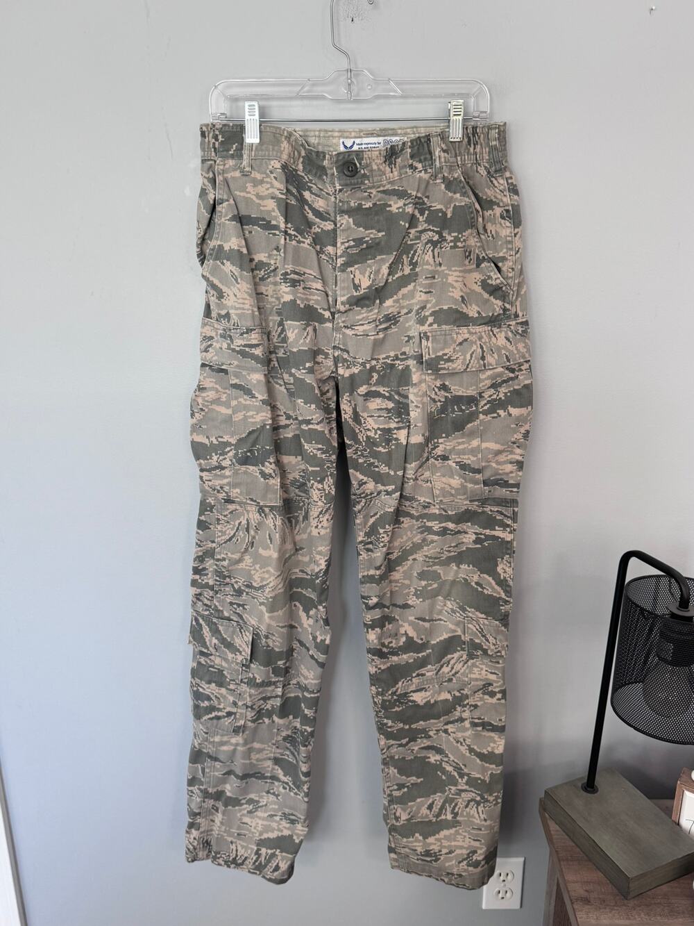 DSCP US Air Force Camo Uniform Pants Mens Size 30 Regular Utility Trousers Cargo